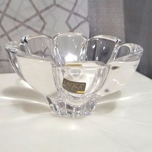 ❤ MIKASA PALAZO CRYSTAL BOWL MADE IN AUSTRIA